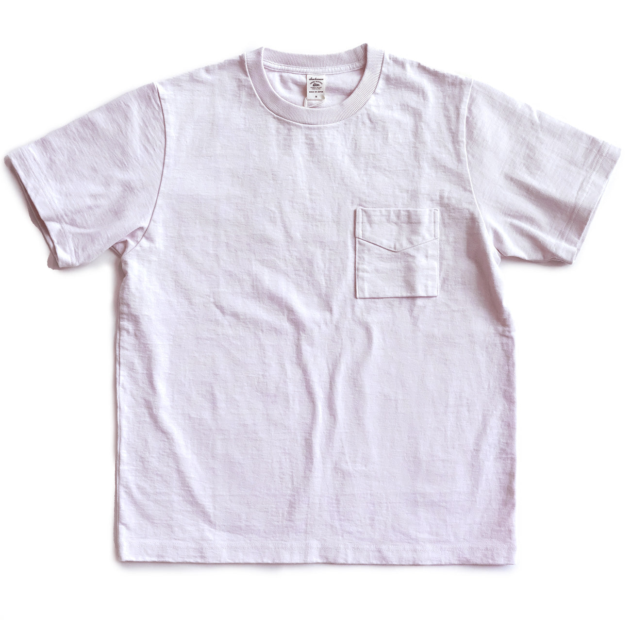 Dotsume High Density Pocket Tee - Pale Pink