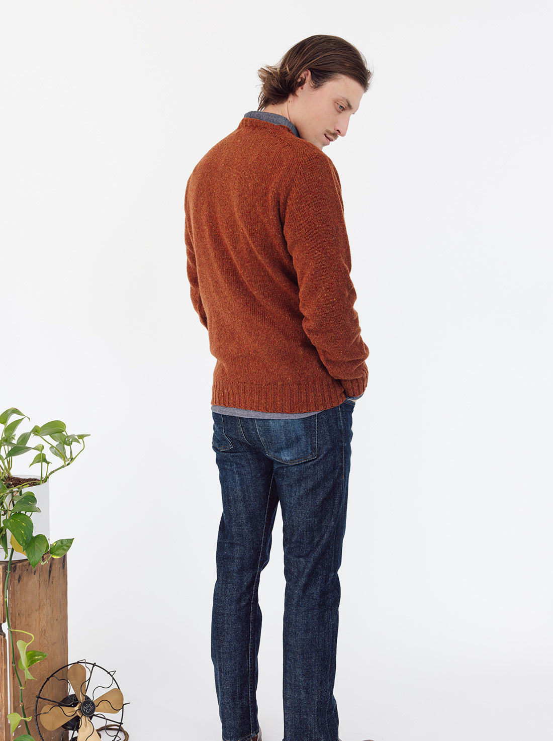 Tweed Wool Sweater - Dawn