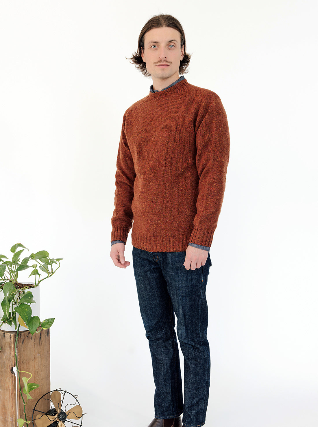 Tweed Wool Sweater - Dawn