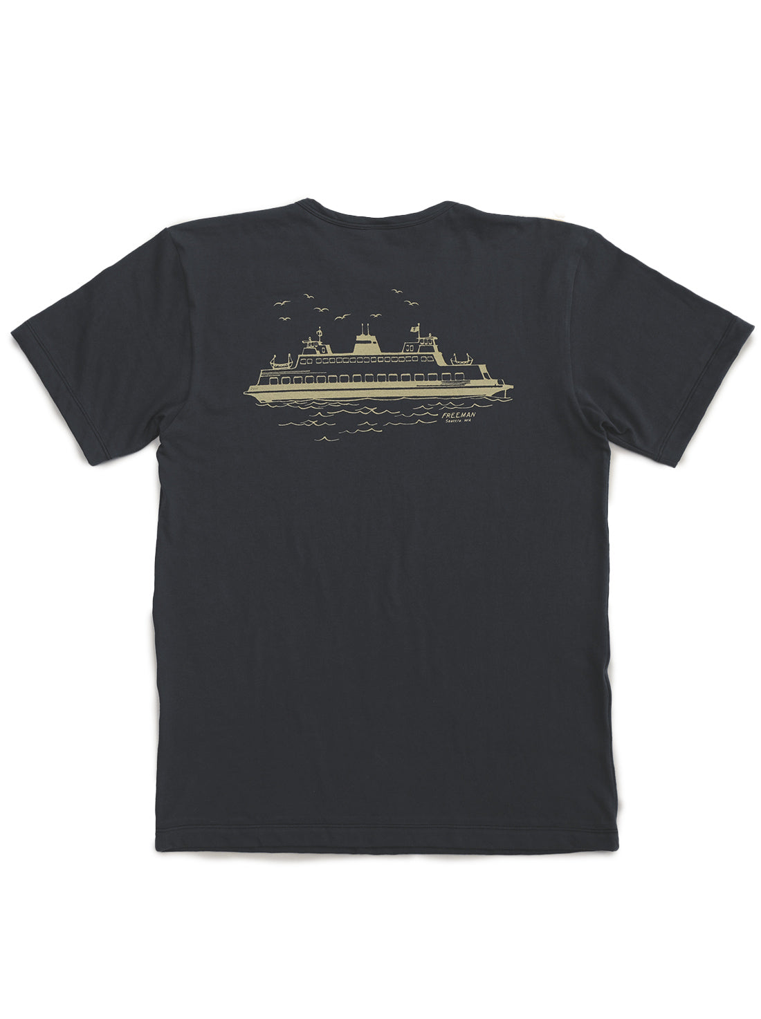 Essential Tee - Ferry Boat - Charcoal