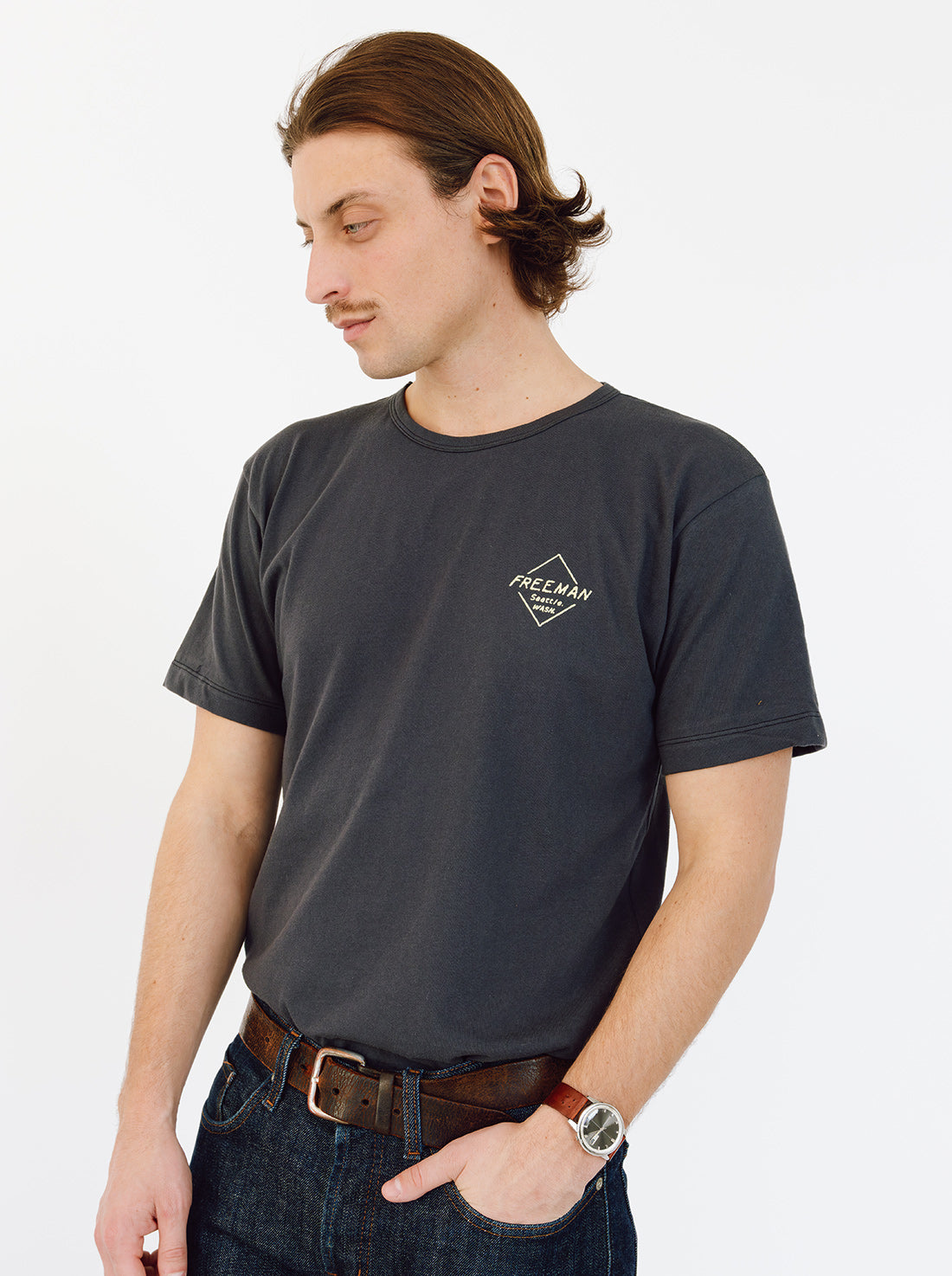 Essential Tee - Ferry Boat - Charcoal