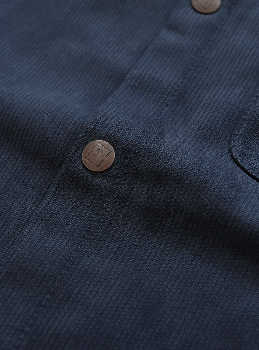 Heartwood Overshirt - Slate Blue Bedford