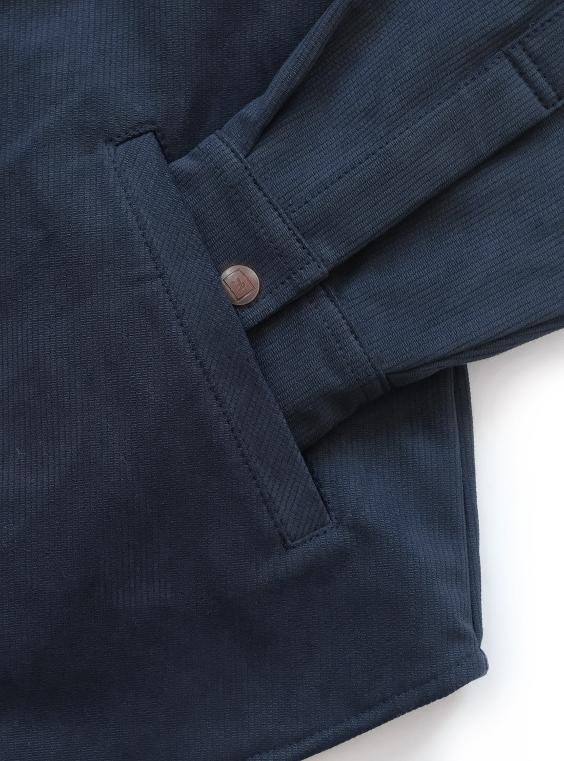 Heartwood Overshirt - Slate Blue Bedford