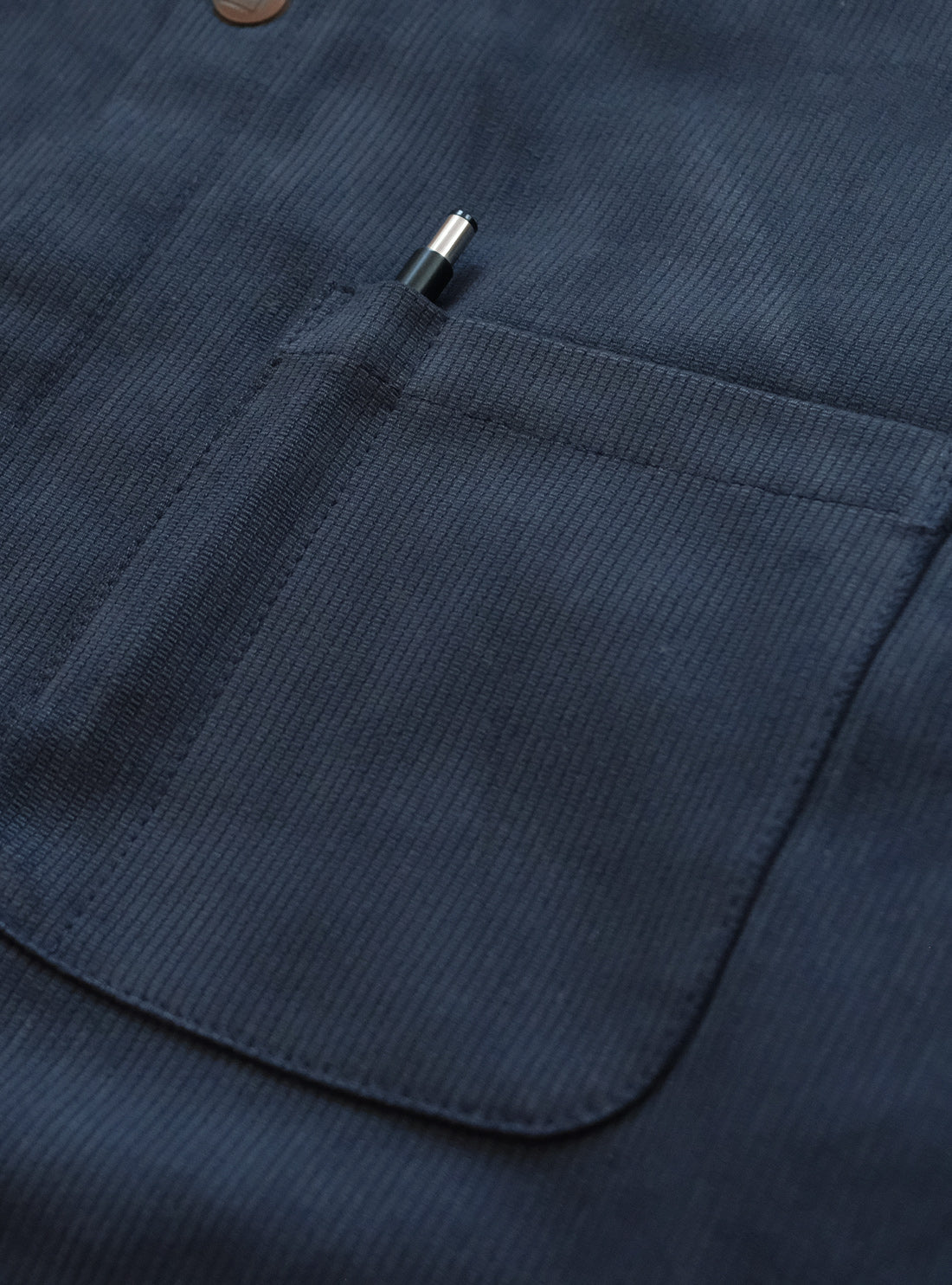 Heartwood Overshirt - Slate Blue Bedford