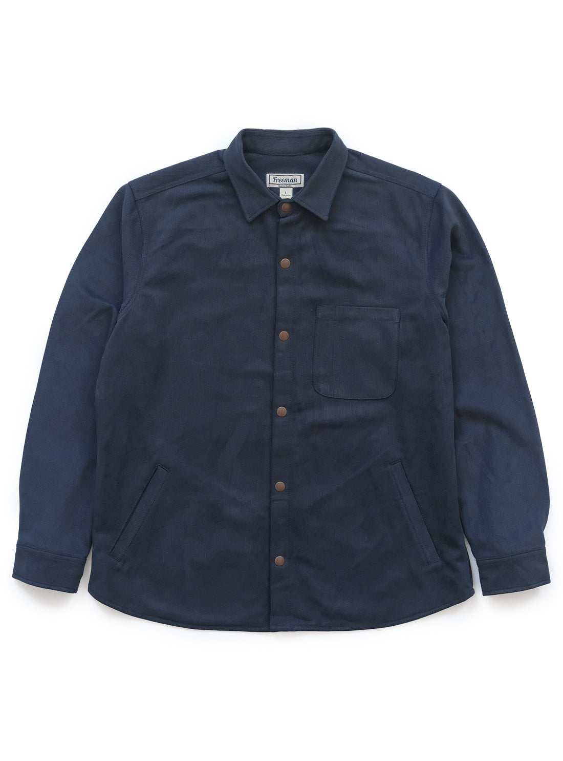 Heartwood Overshirt - Slate Blue Bedford