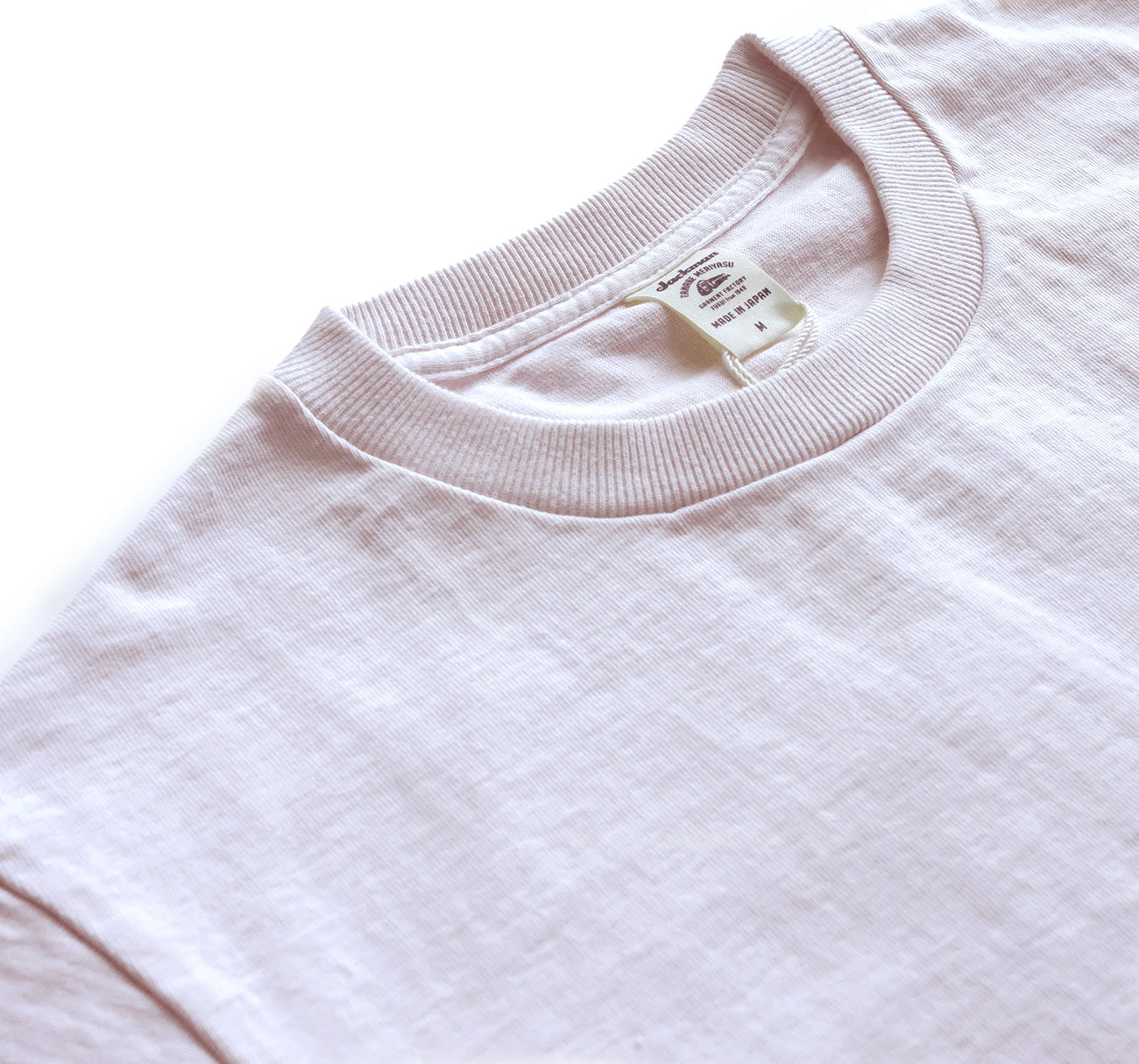 Dotsume High Density Pocket Tee - Pale Pink