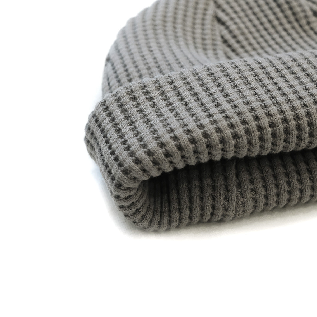 Waffle Knit Cap - Iron Grey