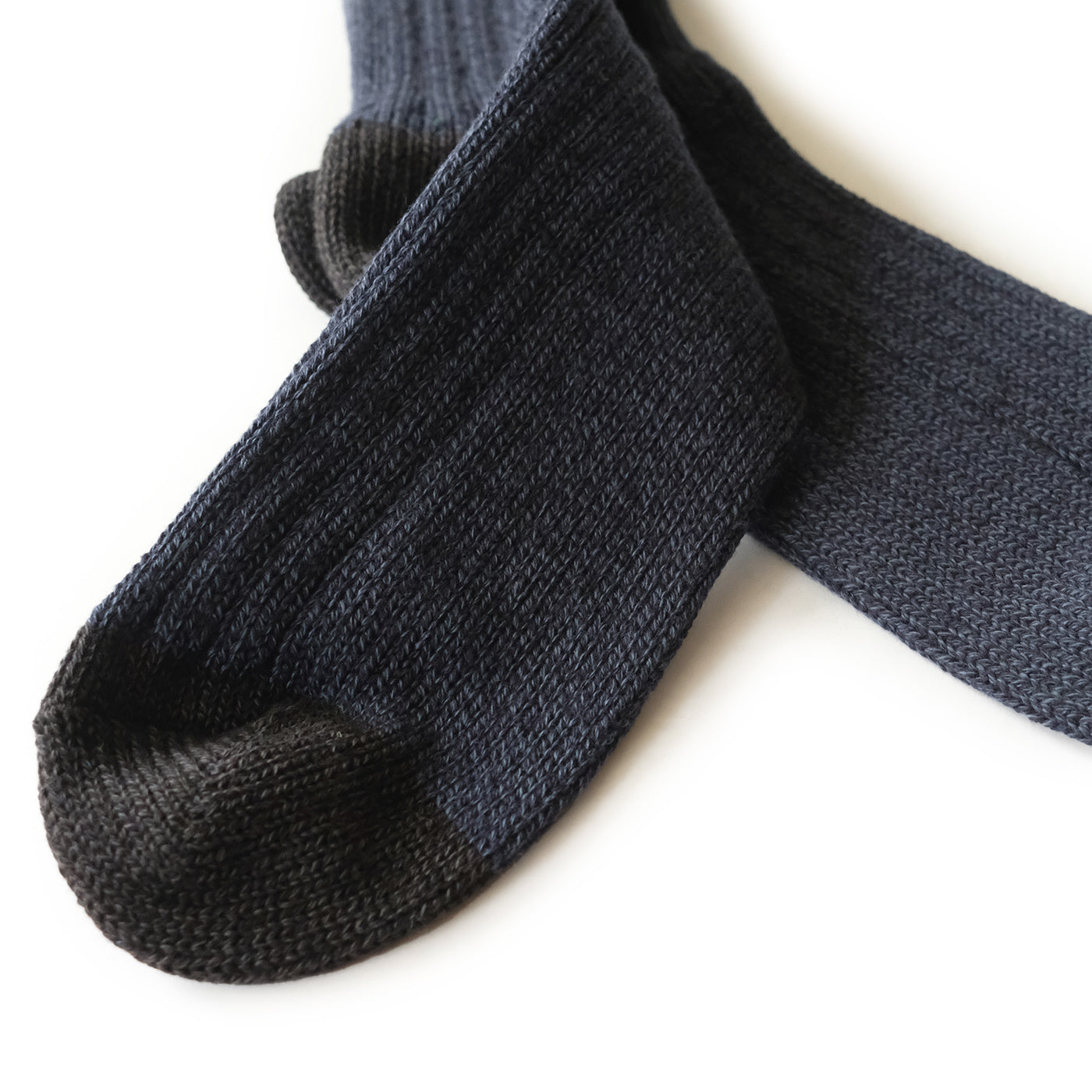 Luxurious Cotton Ribbed Socks - Denim