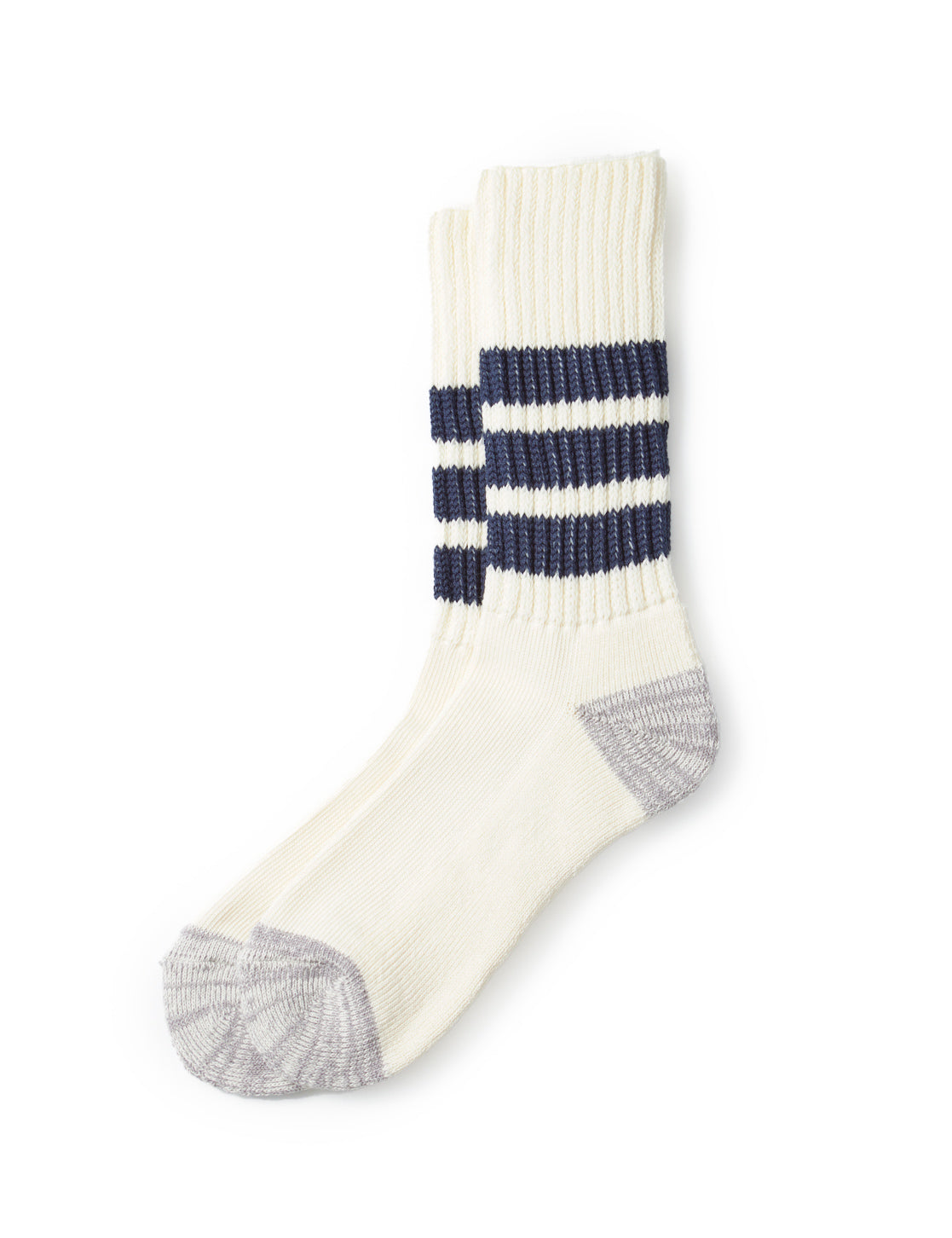 Coarse Ribbed Old School Sock - Navy/Navy