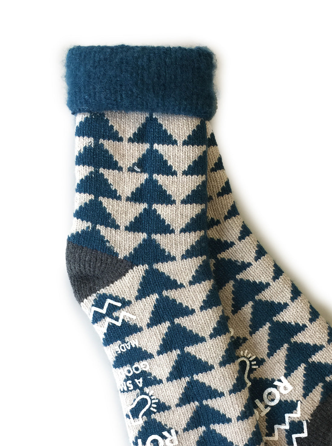 Comfy Room Socks - Blue/Grey