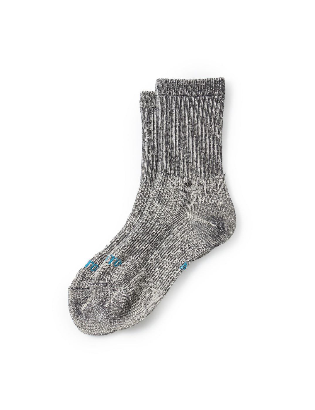 Double Face Mini Crew Socks "Organic Cotton" - Black