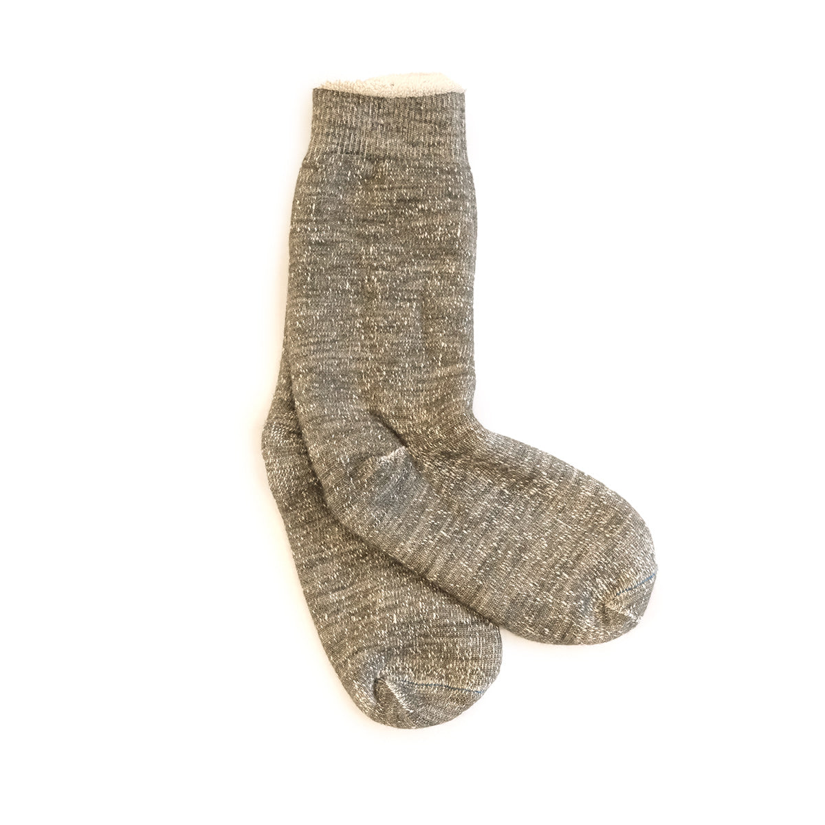 Double Face Merino + Cotton Socks - Army Green