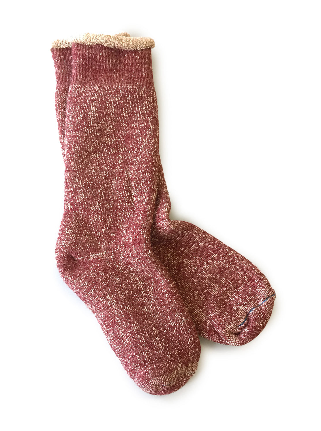 Double Face Merino + Cotton Socks - Rust