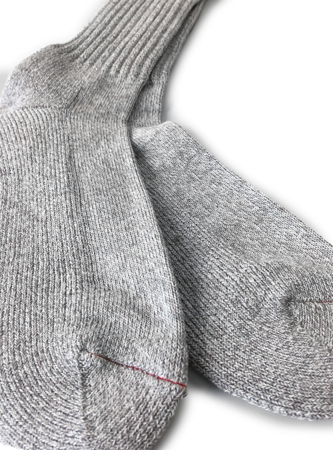 Loose Pile Crew Socks - Mix Grey