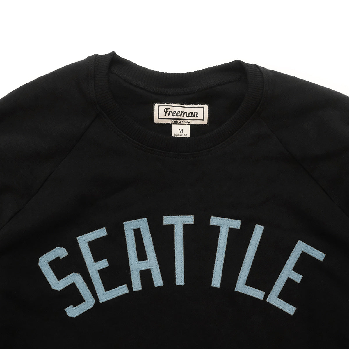 Bundle of 4 Freeman Seattle Puget Crew T-shirts Raglan selling Sleeve Made in Seattle