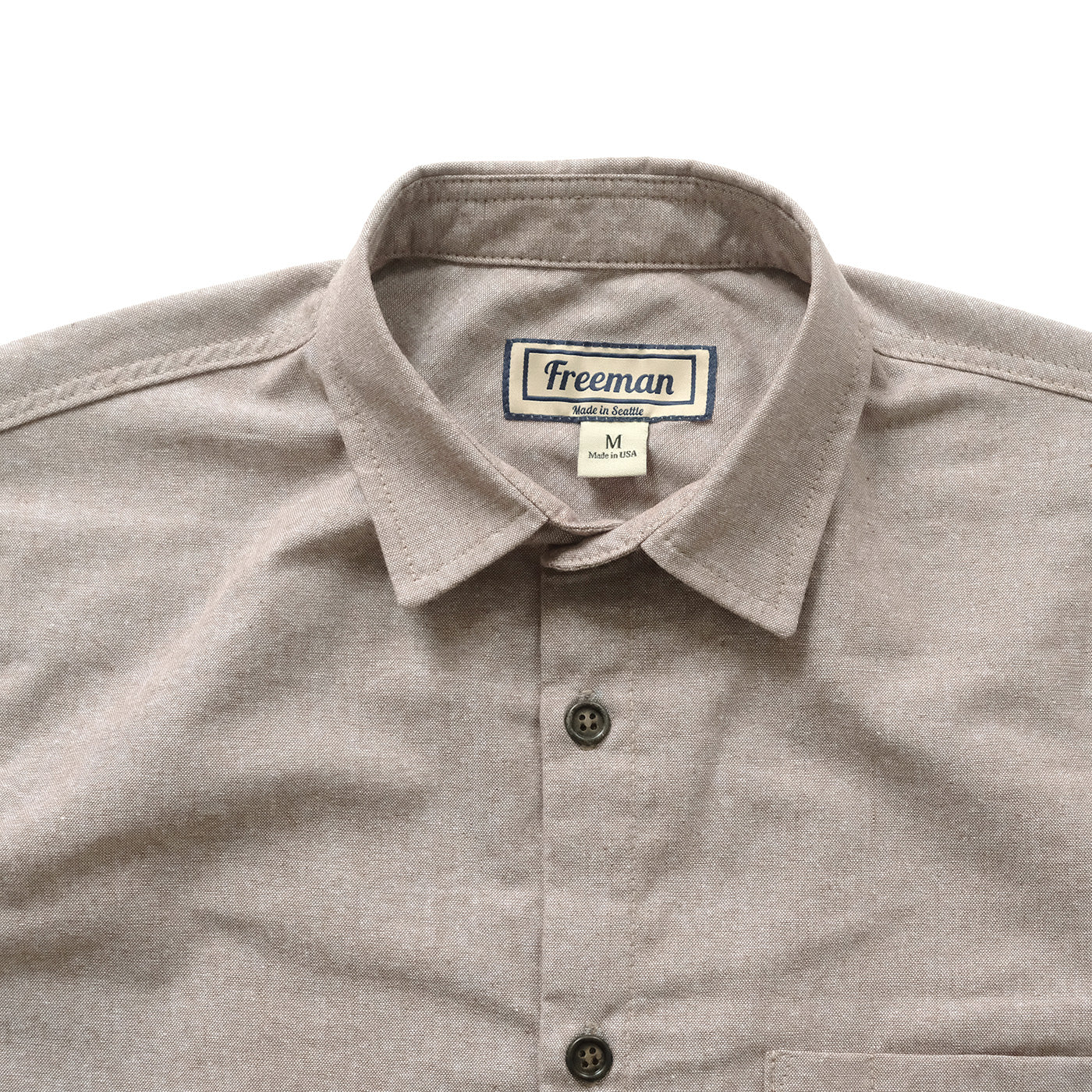 Short Sleeve Weathervane - Latte Chambray