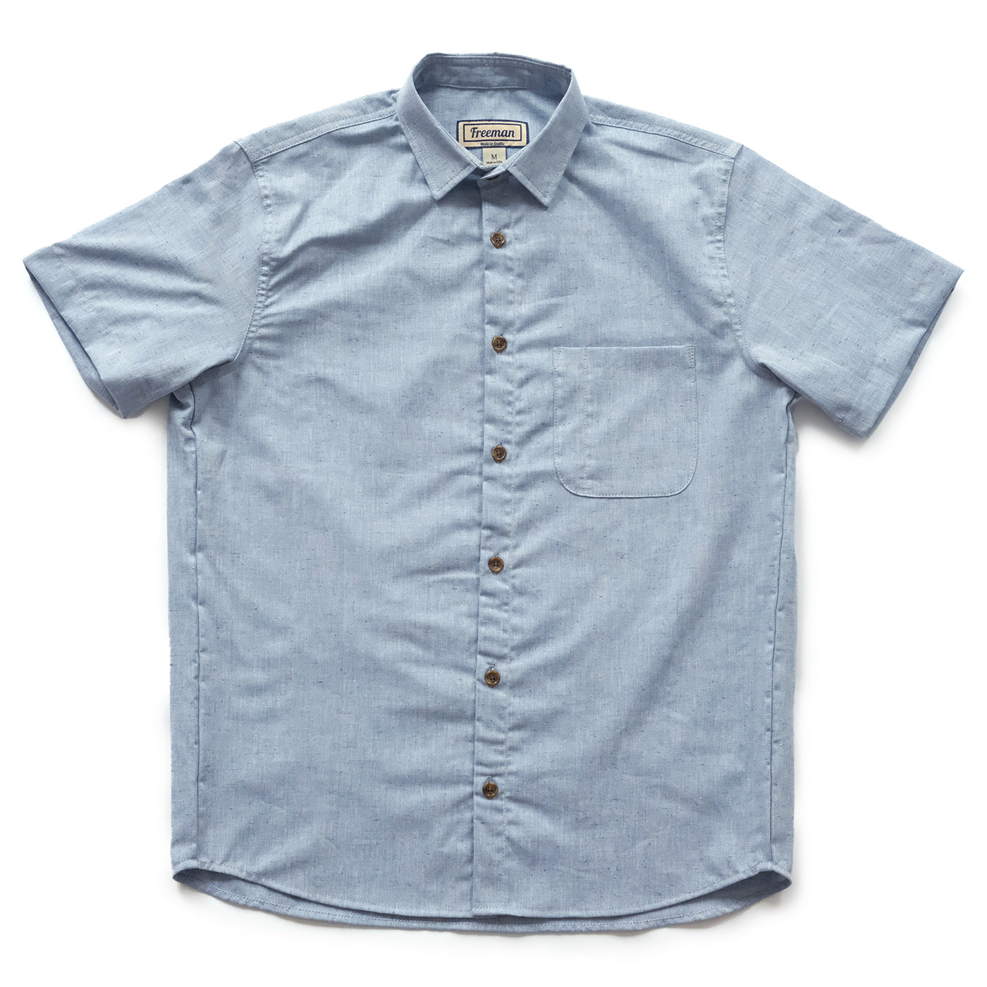 Short Sleeve Weathervane - Pale Indigo