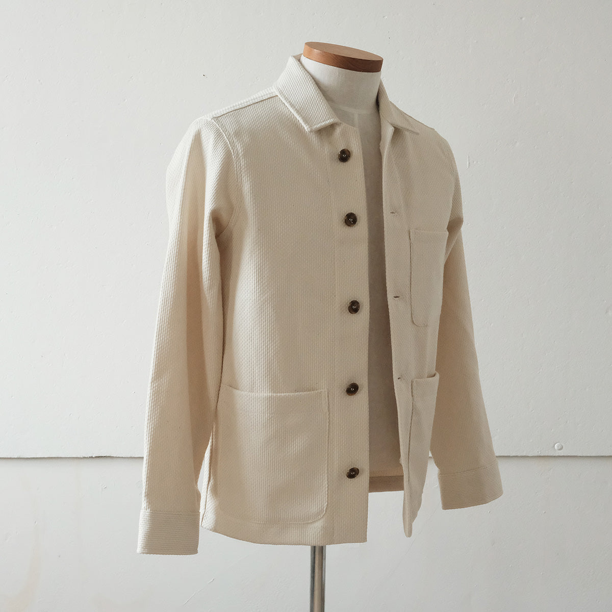 Sashiko Studio Coat - Natural