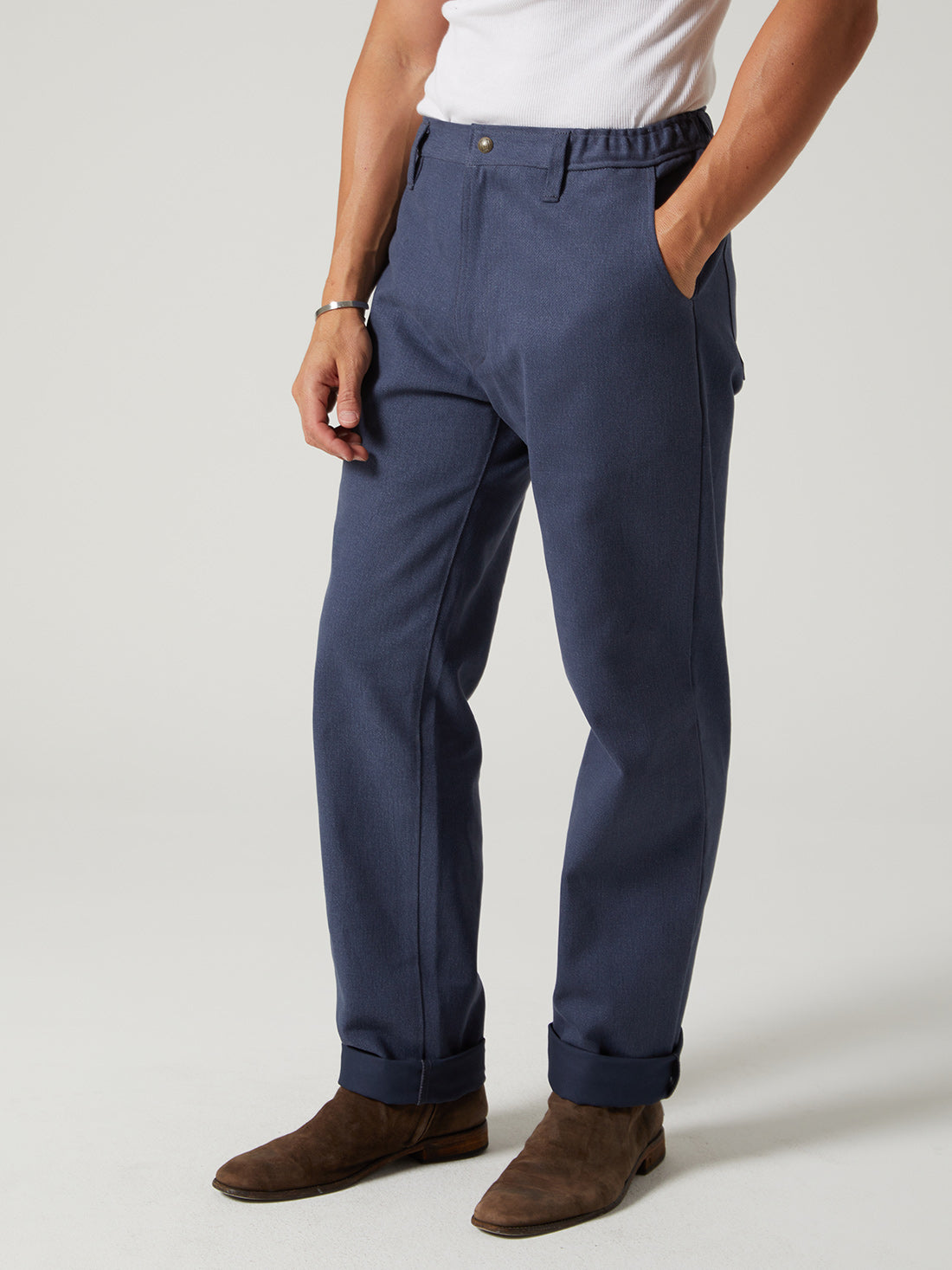 Heavy Duty Studio Pant - Vintage Blue Twill