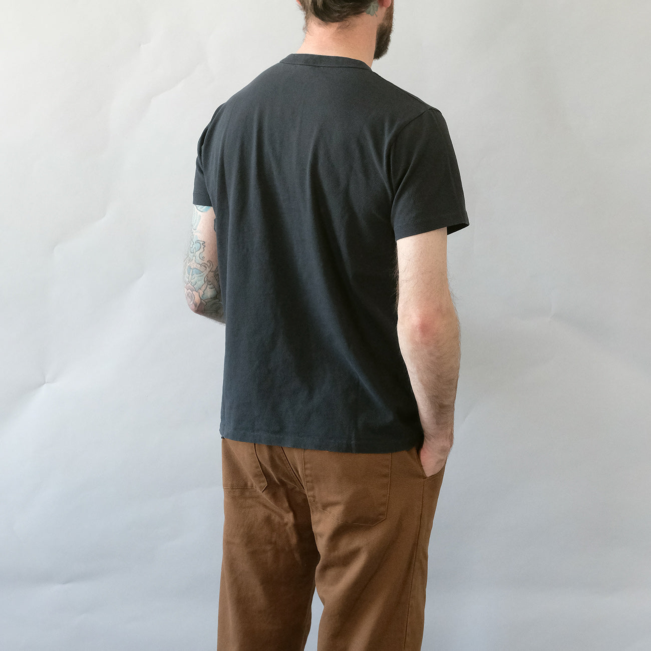 Pigment Dyed Pocket Tee - Black