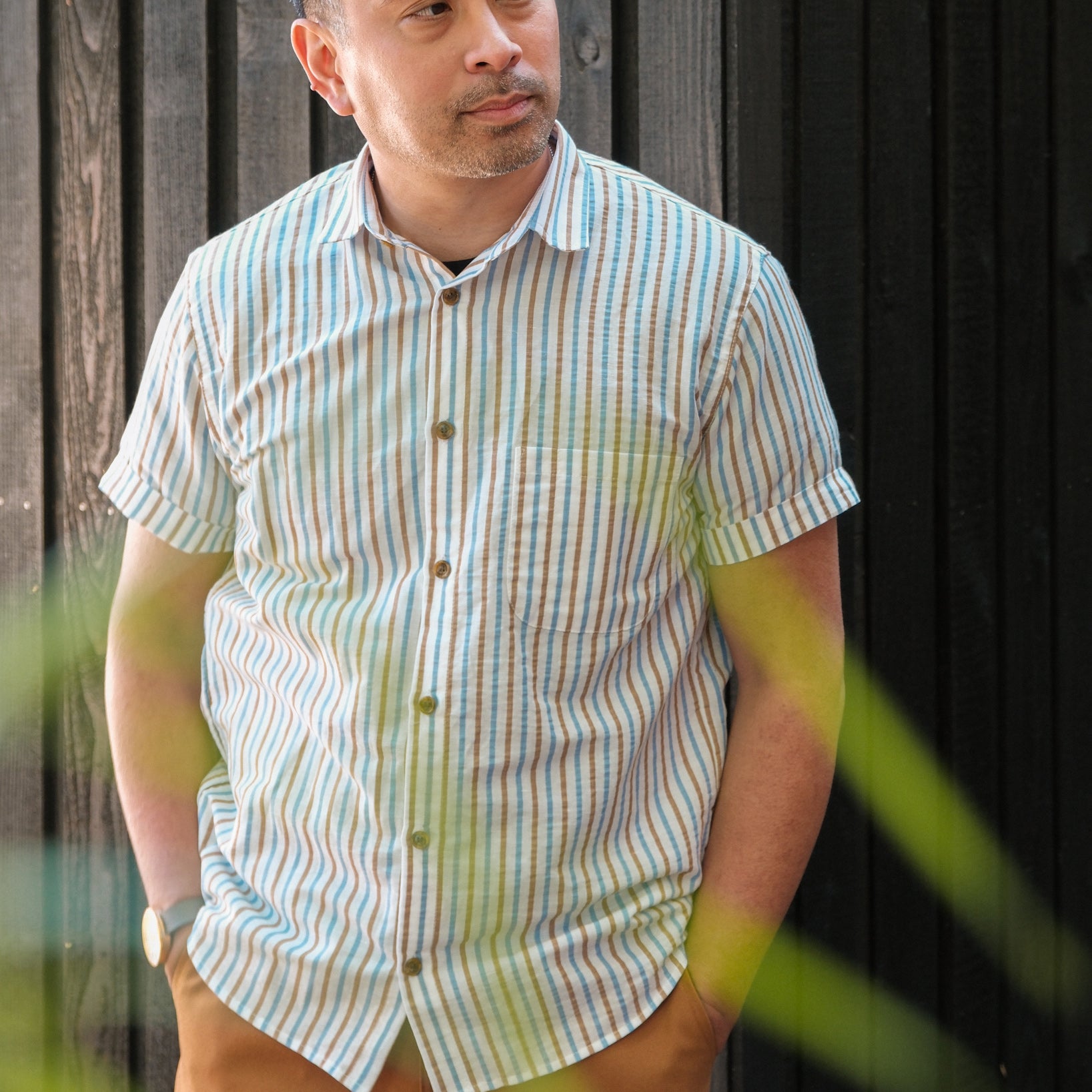 Short Sleeve Weathervane - Weekend Stripe