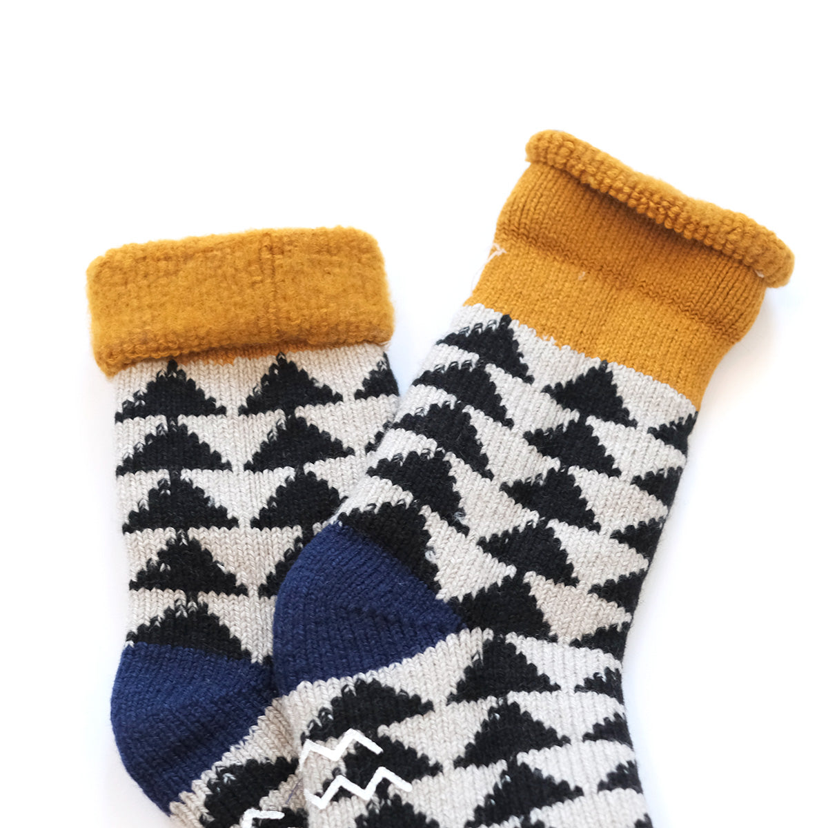 Comfy Room Socks - Gold/Black/Navy