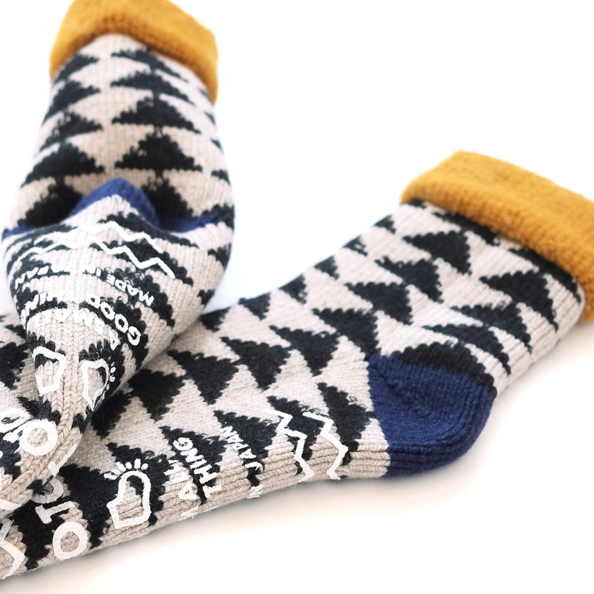 Comfy Room Socks - Gold/Black/Navy